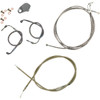 LA Choppers #LA-8051KT-13 - Standard Stainless Braided Handlebar Cable/Brake Line Kit - 12"-14" Ape Hangers - '09-'13 FLH
