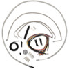 LA Choppers #LA-8012KT2-13 - Complete Stainless Braided Handlebar Cable/Brake Line Kit - 12"-14" Handlebars - '14-'15 FLHX