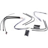 Burly Brand #B30-1122 - Complete Black Vinyl Handlebar Cable/Line Kit for Ape Hangers - 14" - ABS - '12-'17 Dyna