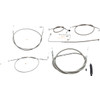 LA Choppers #LA-8151KT-16 - Standard Stainless Braided Handlebar Cable/Brake Line Kit - 15"-17" Ape Hangers - '15-'17 FLS