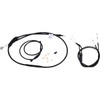 Burly Brand #B30-1135 - Jail Bar Cable Kit - 10" Handlebars - Black Vinyl - '04-'06 XL
