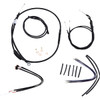 Burly Brand #B30-1144 - Jail Bar Cable Kit - 12" Handlebars - Black Vinyl - '14-'22 XL