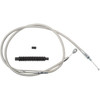 LA Choppers #LA-8005C19 - Stainless Steel Braided Clutch Cable - 18"-20" Ape Hangers - '96-'07 Touring