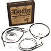 Burly Brand #B30-1146 - Jail Bar Cable Kit - 10" Handlebars - Black Vinyl - '07-'11 FXD