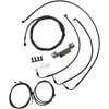 LA Choppers #LA-8055KT3-16M - Complete Plug-and-Play Cable Kit - 15" - 17" Handlebars - '17-'19 Touring - Midnight