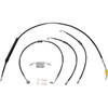 LA Choppers #LA-8157KT-13B - Standard Black Vinyl Handlebar Cable/Brake Line Kit - 12"-14" Ape Hangers - '18-'24 Softail