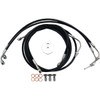 LA Choppers #LA-8050B16B - Brake Line - 15" - 17" Ape Hanger Handlebars - Black