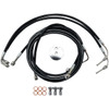 LA Choppers #LA-8051B16B - Brake Line - 15" - 17" Ape Hanger Handlebars - Black