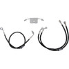 LA Choppers #LA-8154B08B - Brake Line - Mini Ape Hanger Handlebars - Black