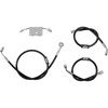 LA Choppers #LA-8154B13B - Brake Line - 12" - 14" Ape Hanger Handlebars - Black