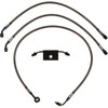 LA Choppers #LA-8154B13M - Brake Lines - 12" - 14" Ape Hanger Handlebars - Midnight