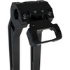 LA Choppers #LA-7397-00B - Gauge Mount - Single - Black - Softail