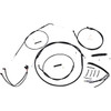 Magnum Shielding #486663 - XR Handlebar Installation Kit - 14"-16" Ape Hangers - '14-'22 Sportster - Black