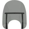 Memphis Shades #MEB41212 - Memphis Slim Windshield - 15" - 9" Headlight Cutout - Night Shades Black Smoke