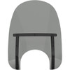 Memphis Shades #MEB42212 - Memphis Slim Windshield - 17" - 9" Headlight Cutout - Night ShadesBlack Smoke