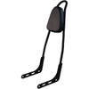 Motherwell #156T-18-MB-WP - One-Piece Sissy Bar - Black - With Pad