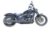 Thunderheader #1363XB - X-Series Standard Pipe with Heat Shields, 12mm & 18mm O2 Sensor Ports - Fits Heritage, Sport Glide , Low Rider ST - BLACK - M8 Softail