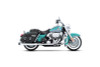 Rinehart Racing 100-0202 - True Dual Exhaust for 95-08 Harley Touring - 4" / Chrome with Black End Caps