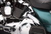Rinehart Racing 100-0202 - True Dual Exhaust for 95-08 Harley Touring - 4" / Chrome with Black End Caps