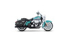 Rinehart Racing 100-0203C - True Dual Exhaust for 95-08 Harley Touring - 4" / Black with Chrome End Caps