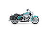 Rinehart Racing 100-0203C - True Dual Exhaust for 95-08 Harley Touring - 4" / Black with Chrome End Caps