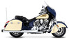 Rinehart Racing 500-0503 - 4" Slip-On Exhaust for Indian Touring - Roadmaster/Chieftan/Challenger/Springfield/Pursuit / Black w/ Black End Caps
