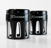 Rinehart Racing 900-0121 - Moto Series Merge End Cap - 4" / Chrome / Merge End Cap Pair