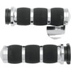 Avon Grips #AIR-90-CH-FLY-B - 3-Ring Air Cushioned Grips - TBW - Throttle Boss - Chrome