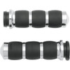 Avon Grips #AIR-93-FLY - 3-Ring Velvet Air Grips - TBW - Chrome