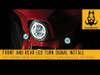 Hogworks Hogworkz® Halomaker® Led Front Turn Signals for Harley-davidson® | 1157 Base, Flat Lens