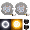 Hogworks Hogworkz® Halomaker® Led Front Turn Signals for Harley-davidson® | 1157 Base, Flat Lens