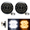 Hogworks Hogworkz® Pro Grid Led Front Turn Signals for Harley-davidson® | 1157 Base, Flat Lens
