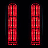Hogworks Led Saddlebag Filler Inserts (run/Brake) in Black for Harley® Touring '14-'25