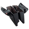 Hogworks Hogworkz® Aftermarket Stretched Saddlebag Liners '94-'13 | Black w/ Red Stitching
