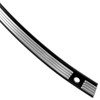 Hogworks Contrast Cut Billet Windshield Trim in Black for Harley® Touring '96-'13