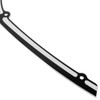 Hogworks Contrast Cut Billet Windshield Trim in Black for Harley® Road Glide '98-'13