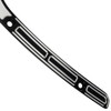 Hogworks Slash Cut Billet Windshield Trim in Black for Harley® Road Glide '15-'25