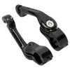Hogworks Long Angled Adjustable Highway Foot Pegs & Clamps | Black