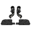 Hogworks Short Angled Adjustable Highway Foot Pegs & Clamps | Black
