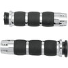 Avon Grips #AIR-93-GAT - Gatlin Velvet Air Grips - Chrome