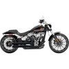 Bassani Xhaust #1S34DB - Pro Street Exhaust - Black - Softail