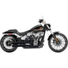 Bassani Xhaust #1S34DB - Pro Street Exhaust - Black - Softail