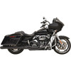 Bassani Xhaust #1F51RB - B4 2:1 Exhaust - Black - Megaphone