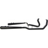 Bassani Xhaust #1F66RB - Down Under Exhaust - Black - Megaphone