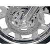 Covingtons #C0010-C - Axle Covers - Front - Dimpled - Chrome - Pair - '08-'23