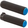 Arlen Ness #07-335 - Knurled Grips - Cable - Blue