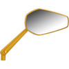 Arlen Ness #13-151 - Mirror - Mini/Stocker - Side View - Hexagon - Gold - Left