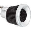 Arlen Ness #600-029 - Velocity 90° Air Cleaner Kit - Chrome