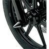 LA Choppers #LA-7813-00B - Axle Caps - Spike - Black Cut - Pair