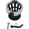 Ciro #50420 - Drink Holder - Mirror Stem Mount - Chrome/Black